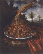 Bartolomeo Bimbi Plate with Datteln painting